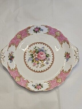 Wow! "Lady Carlyle" by Royal Albert, Double Handled Cake Plate.